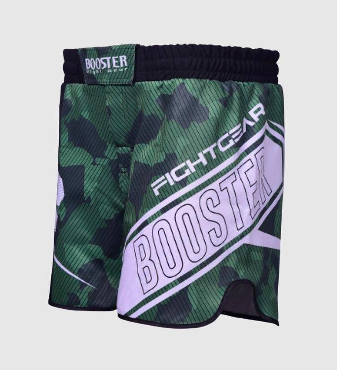 Booster MMA Shorts B Force 3 - Grun/Schwarz/Weiss - The Fight Company Deutschland