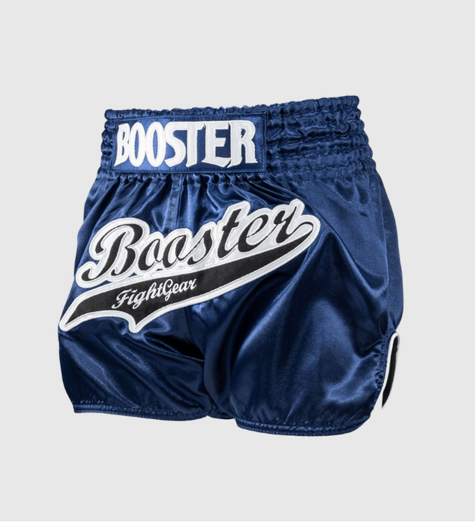 Booster Muay Thai Shorts Slugger - Navy Blau/Weiss - The Fight Company Deutschland