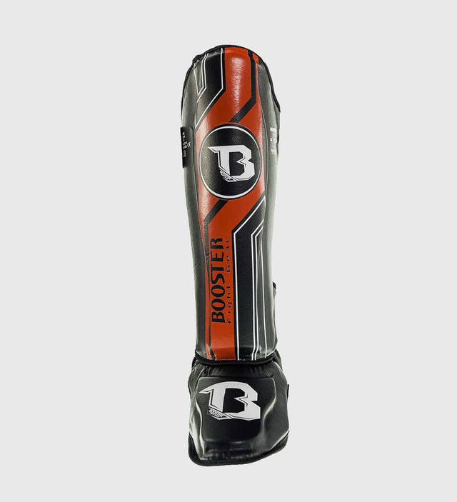 Booster Schienbeinschoner V9 - Schwarz/Rot - The Fight Company Deutschland
