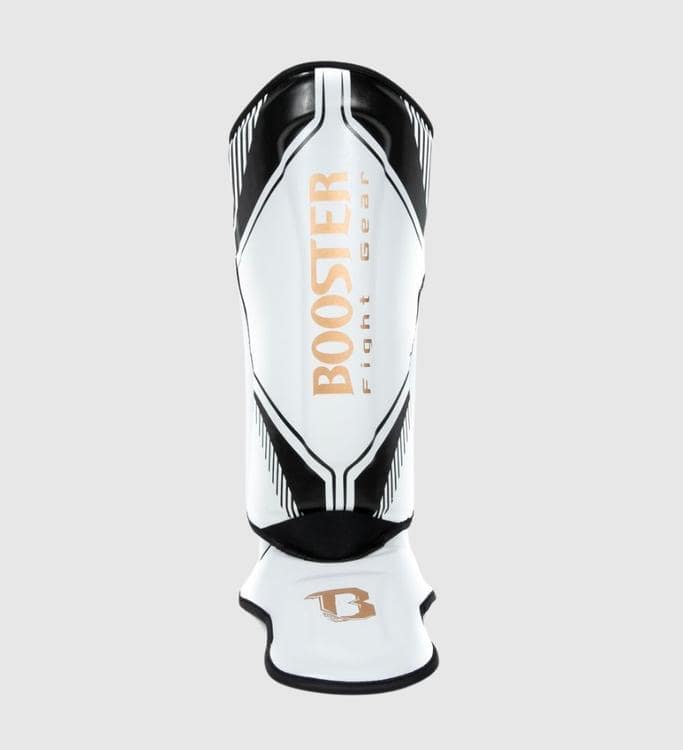 Booster Schienbeinschoner Bangkok - Weiss/Schwarz/Gold - The Fight Company Deutschland