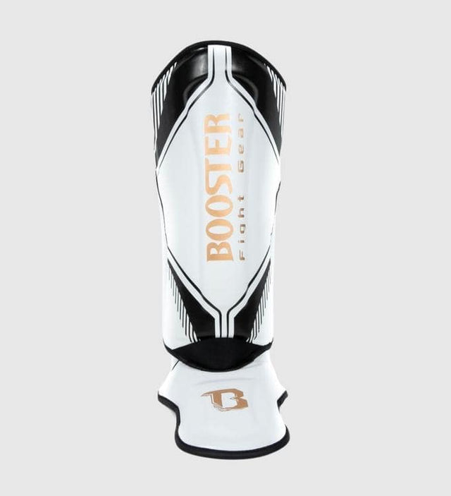 Booster Schienbeinschoner Bangkok - Weiss/Schwarz/Gold - The Fight Company Deutschland
