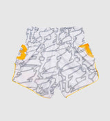 Fairtex X Booster Kickboks Broekje - Wit/Goud - The Fight Company Deutschland