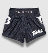 Fairtex X Booster Kickboks Broekje - Zwart/Wit - The Fight Company Deutschland
