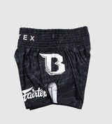 Fairtex X Booster Kickboks Broekje - Zwart/Wit - The Fight Company Deutschland