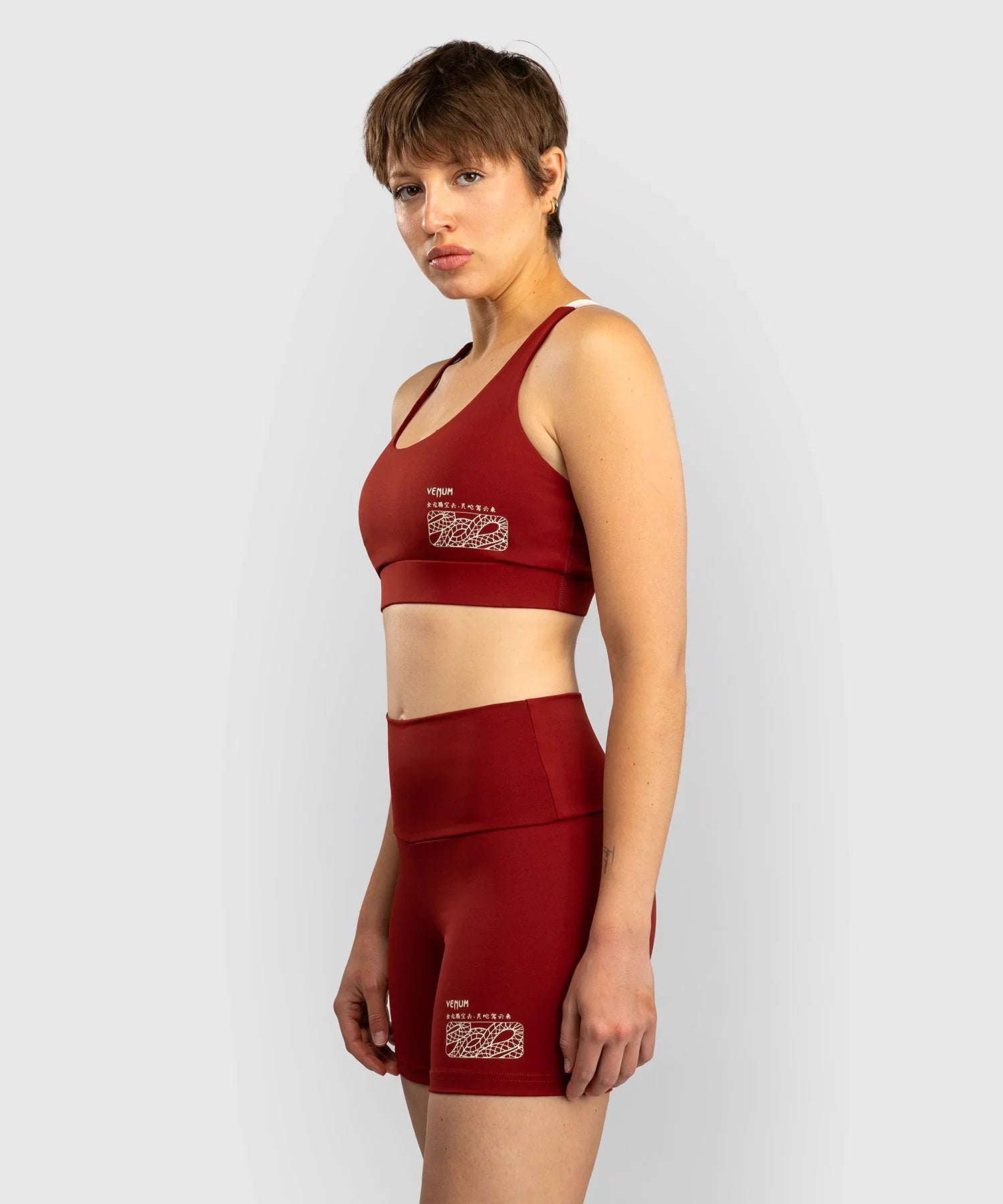 Venum Damen Shorts Serpenti - Burgundy