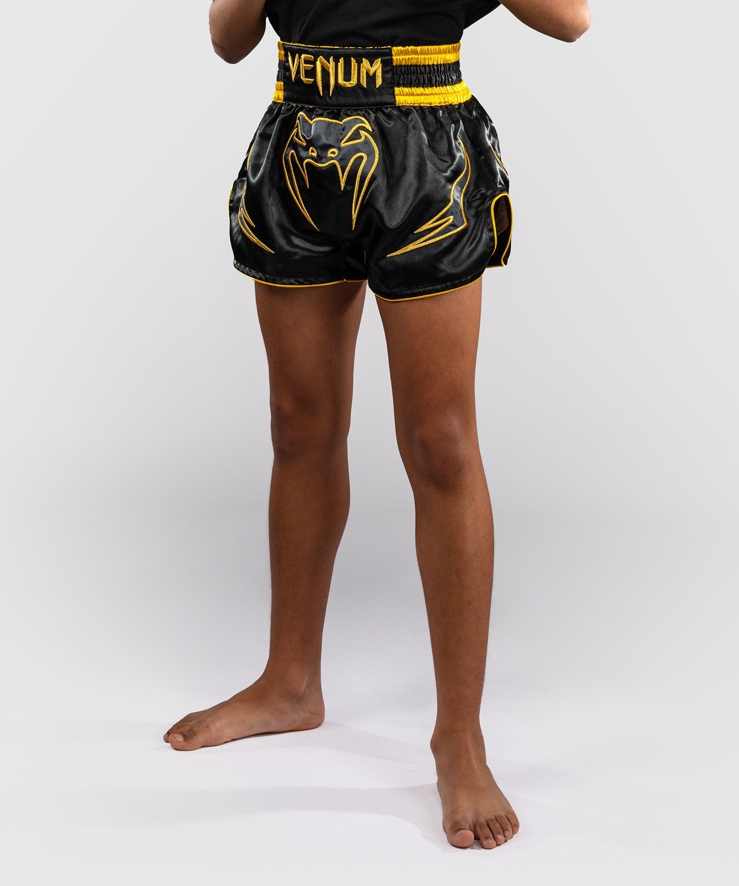 Venum Muay Thai Shorts Bangkok Fury Kinder - Schwarz/Gold