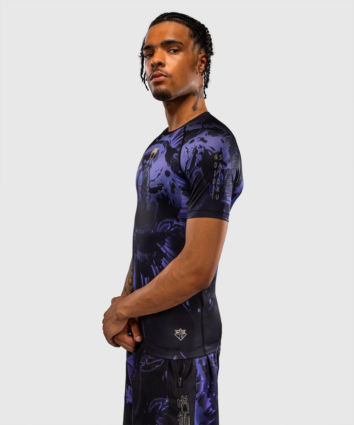 Venum Rashguard x Jujutsu Kaisen Gojo Kurzarm - Lila