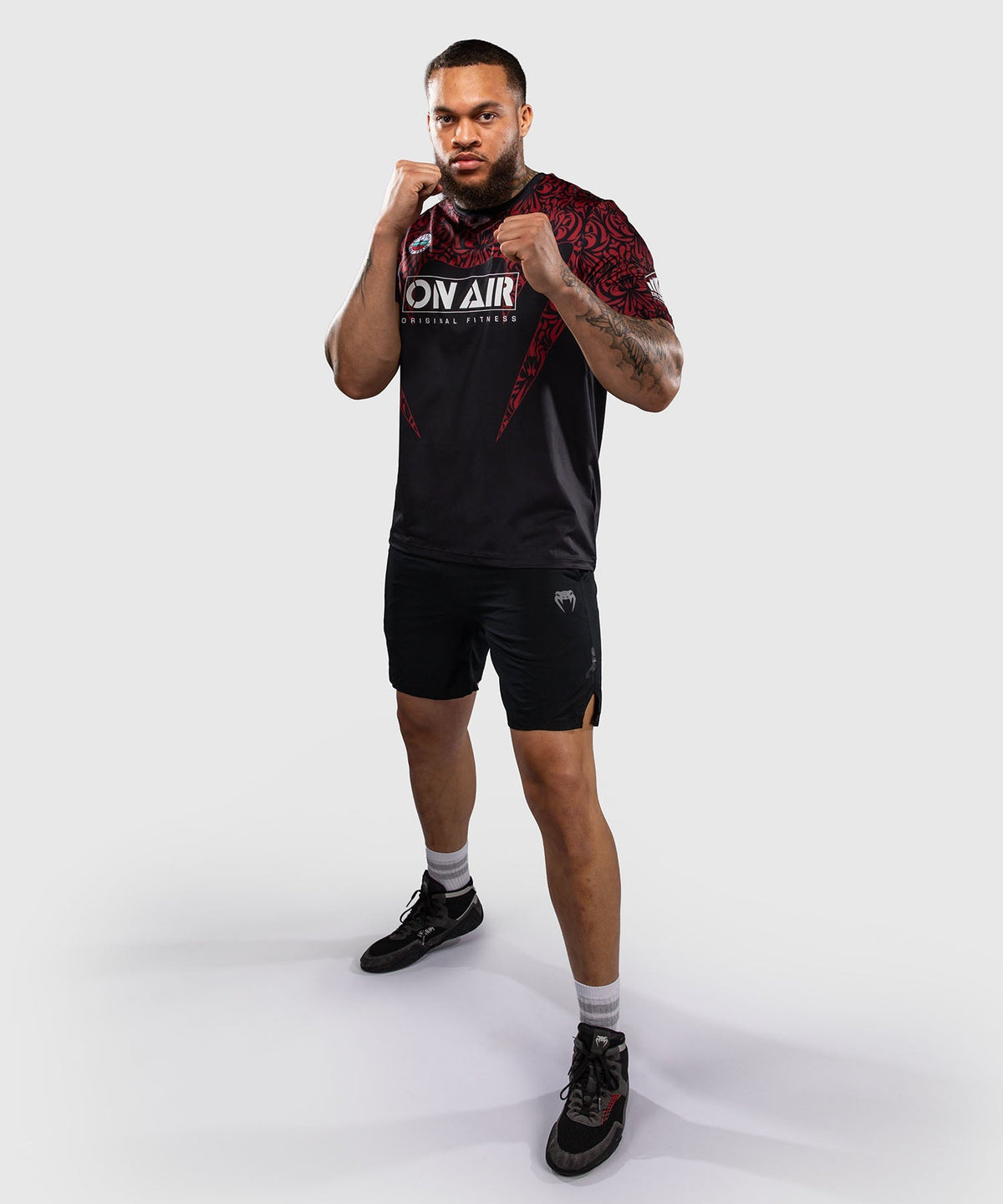 Venum T-Shirt Bulgarian Top Team - Schwarz/Rot