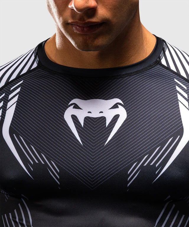 Venum Rashguard No-Gi 6.0 Lange Ärmel - Schwarz/Weiß