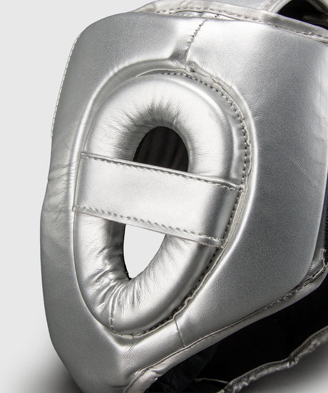 Ringhorns Charger Kopfschutz Silber/Schwarz - Verschluss