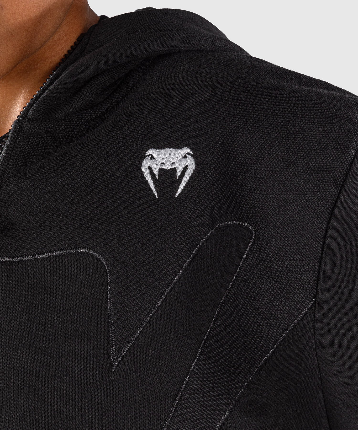 Venum Trainingsjacke Attack Fleece & Weave Kinder - Schwarz