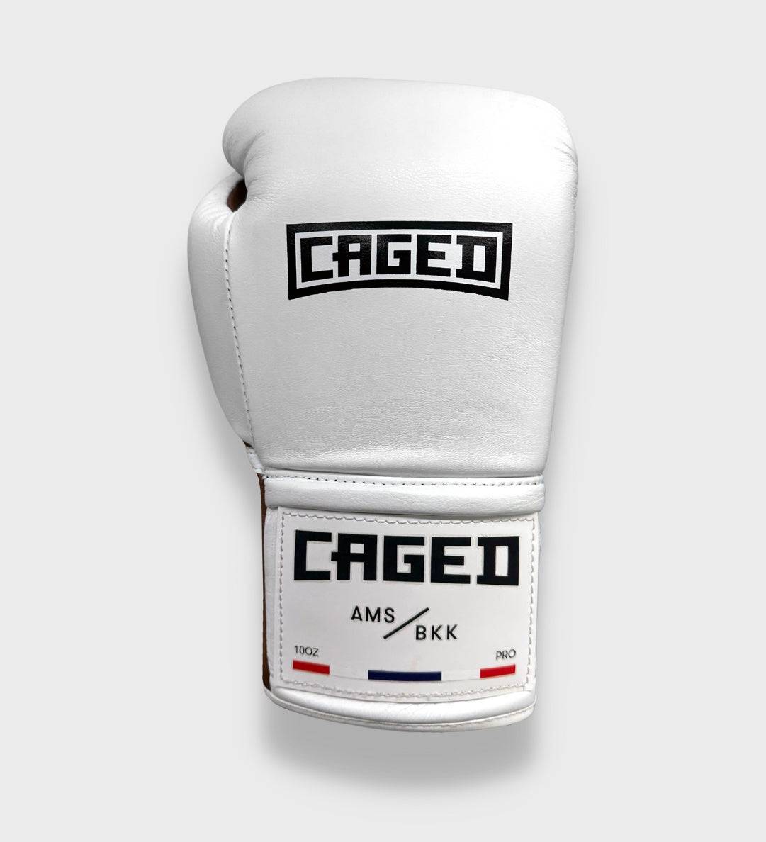 Caged Boxhandschuhe Classic 2.0 Schnürung - Weiss/Braun - The Fight Company Deutschland