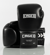 Caged Boxhandschuhe 'X' Series Schnürung - Schwarz/Weiss - The Fight Company Deutschland