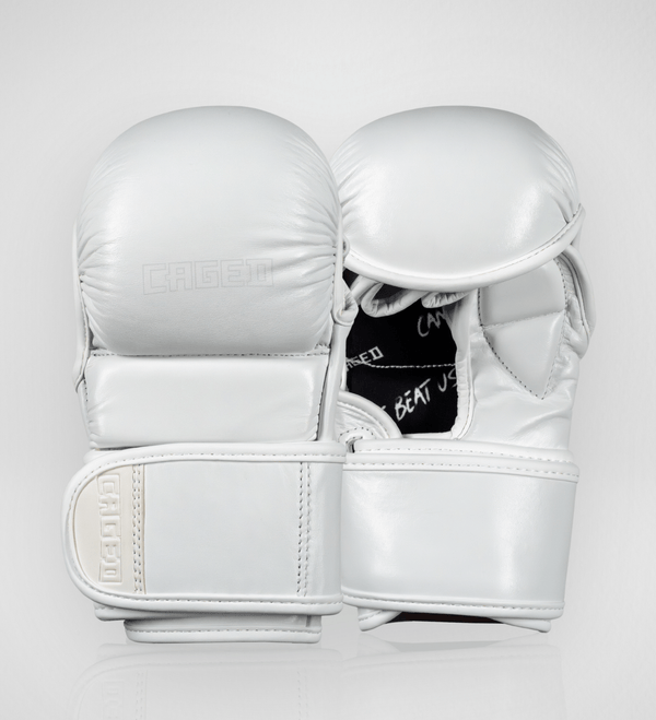 Caged MMA Handschuhe 'X Series' Sparring - Weiss/Weiss