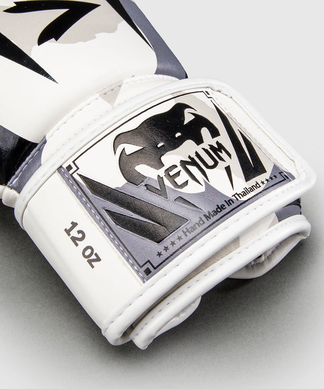 Venum Boxhandschuhe Elite - Weiß/Melange Grau
