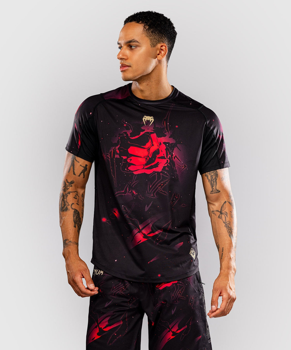 Venum T-Shirt Itadori Dry Tech - Schwarz/Rot