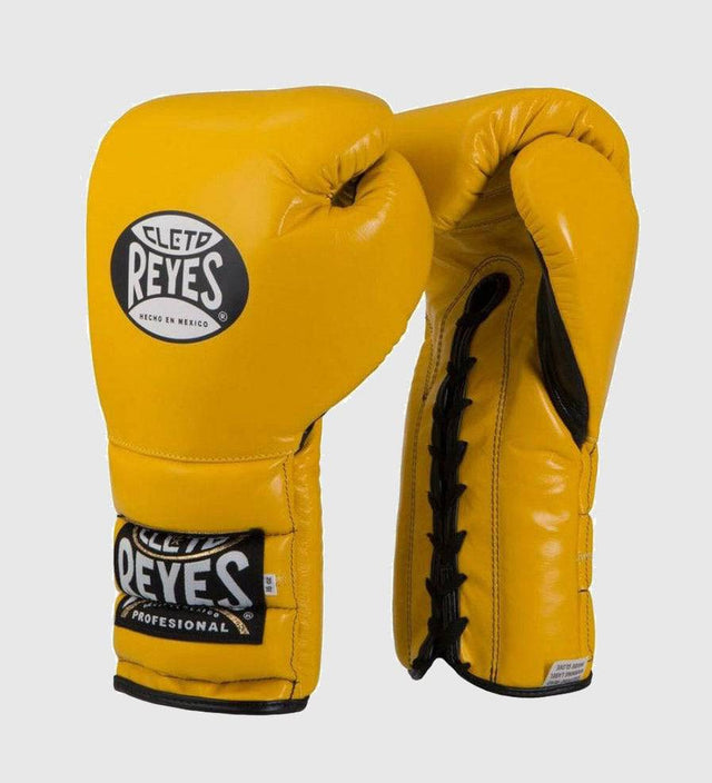 Cleto Reyes Boxhandschuhe Schnürung - Gelb - The Fight Company Deutschland