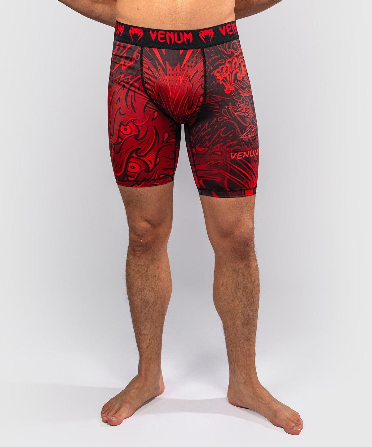 Venum Kompressionsshorts Wolf Atak - Schwarz/Rot