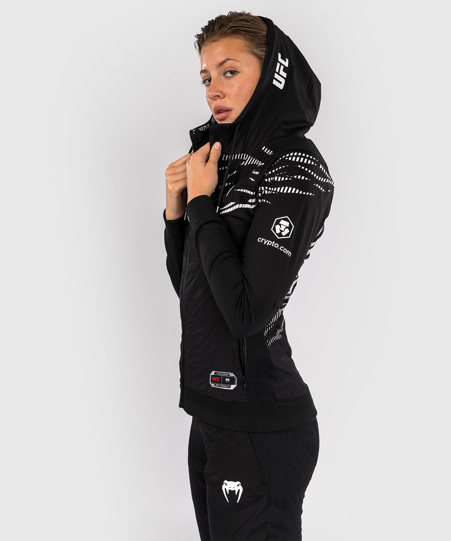 Venum UFC Hoodie Fusion Damen by Authentic Fight - Schwarz