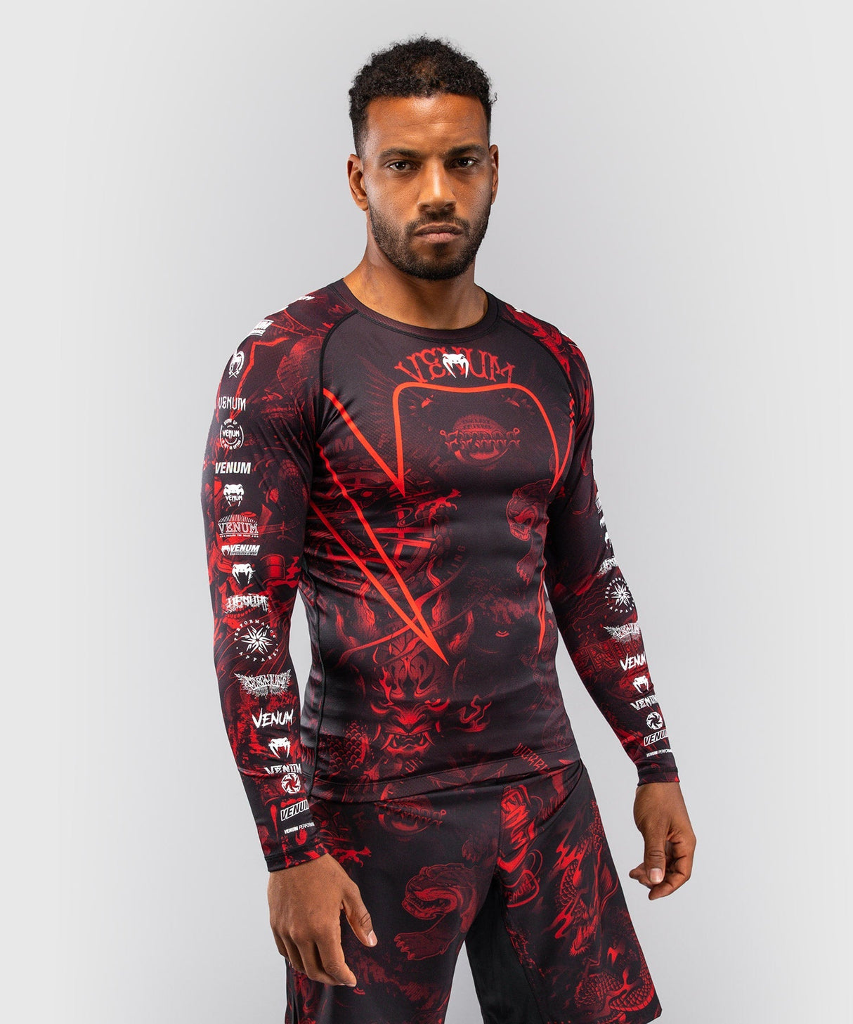 Venum Rashguard 20th Anniversary Lange Ärmel - Schwarz/Rot