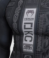 Venum Rashguard Karate Combat Lange Mouwen - Schwarz/Grau