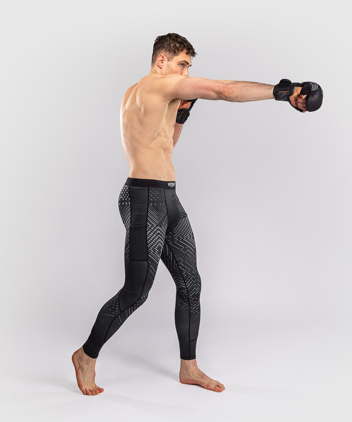 Venum Kompressionsshorts Midnight Fury – Schwarz/Grau/Silber