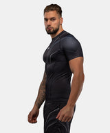 Venum Rashguard Streamline Kurzarm - Schwarz/Weiß