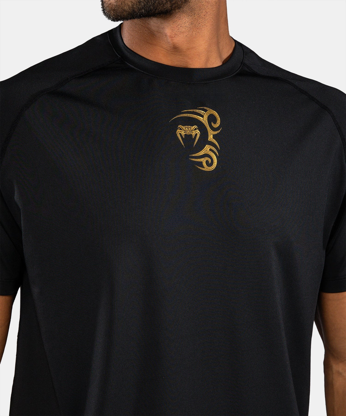 Venum x Mike Tyson Tiger Dry Tech T-Shirt - Schwarz/Gold