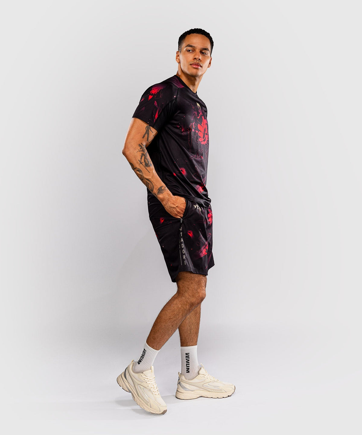 Venum T-Shirt Itadori Dry Tech - Schwarz/Rot