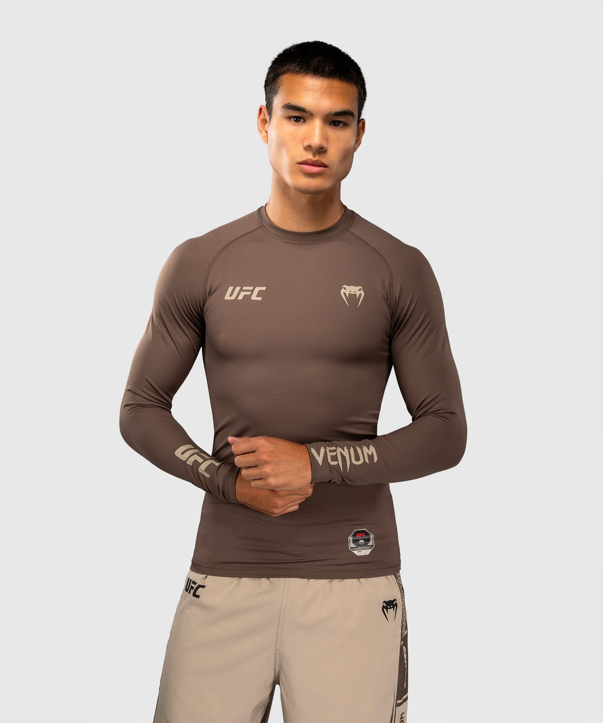 Venum UFC Rashguard Unity Lange Ärmel - Braun