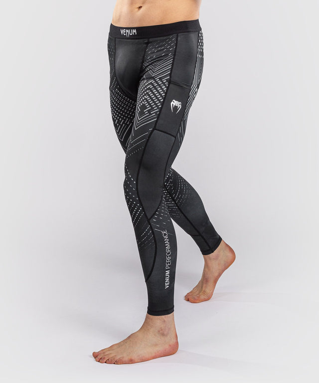 Venum Kompressionshose Midnight Fury - Schwarz/Grau/Silber