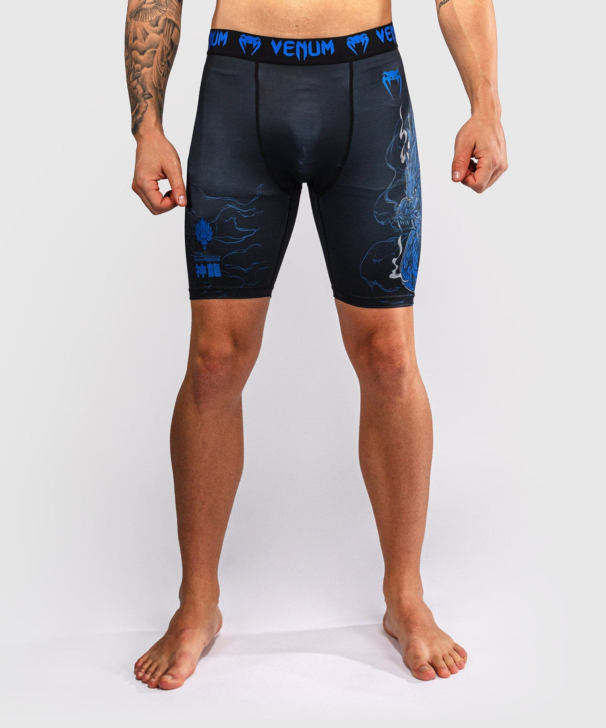 Venum Kompressionshose Thunder Dragon - Schwarz/Königsblau