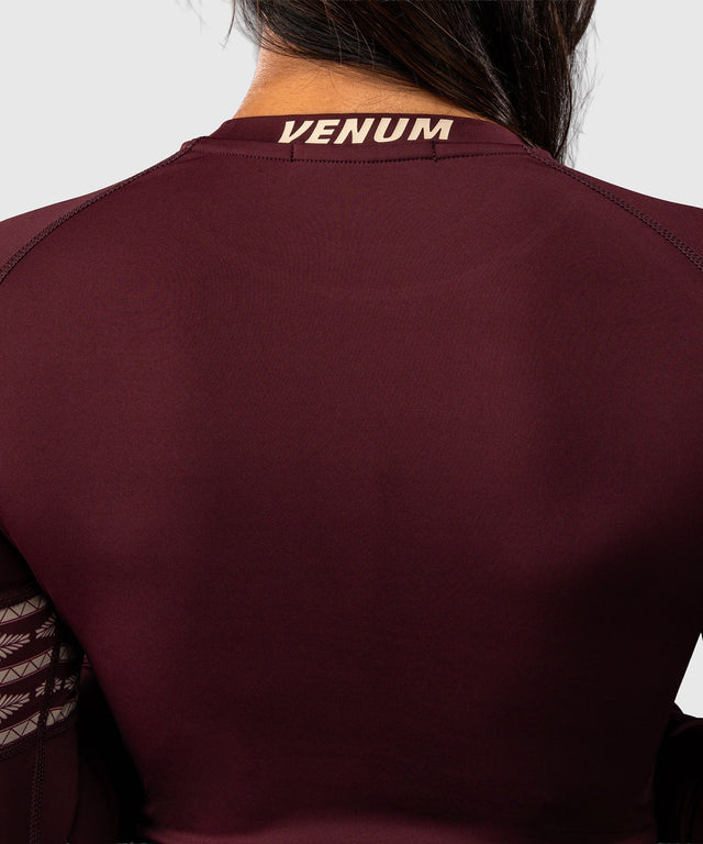Venum Rashguard Talisman Lange Ärmel - Pflaume