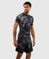 Venum Rashguard Rage & Workout Kurzarm – Schwarz/Grau