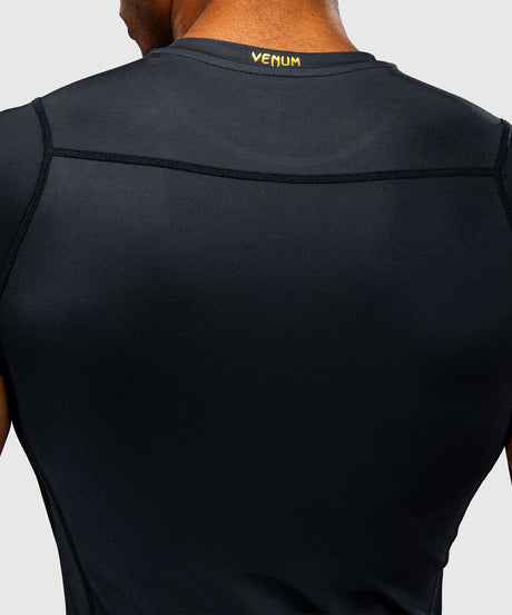 Venum Rashguard Attack Kurzarm - Schwarz/Gold