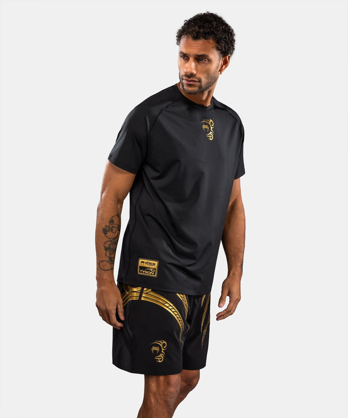 Venum x Mike Tyson Tiger Dry Tech T-Shirt - Schwarz/Gold
