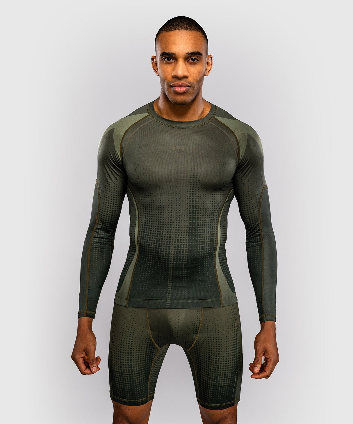 Venum Rashguard Stealth Lange Ärmel - Khaki/Militärgrün