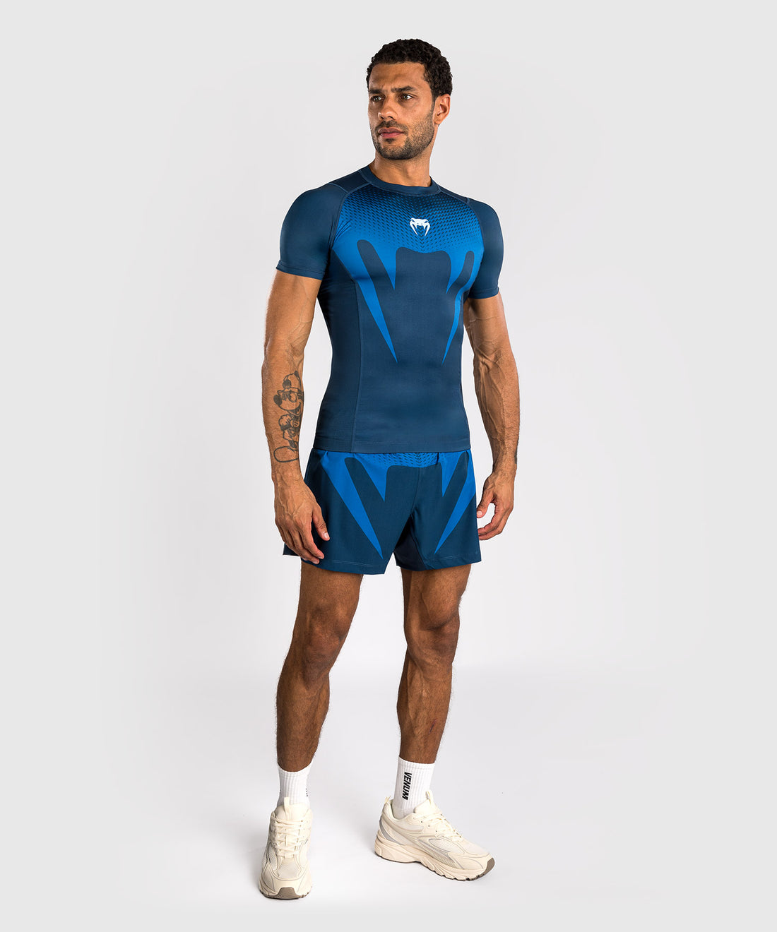 Venum No Gi Rashguard Kurzarm – Blau
