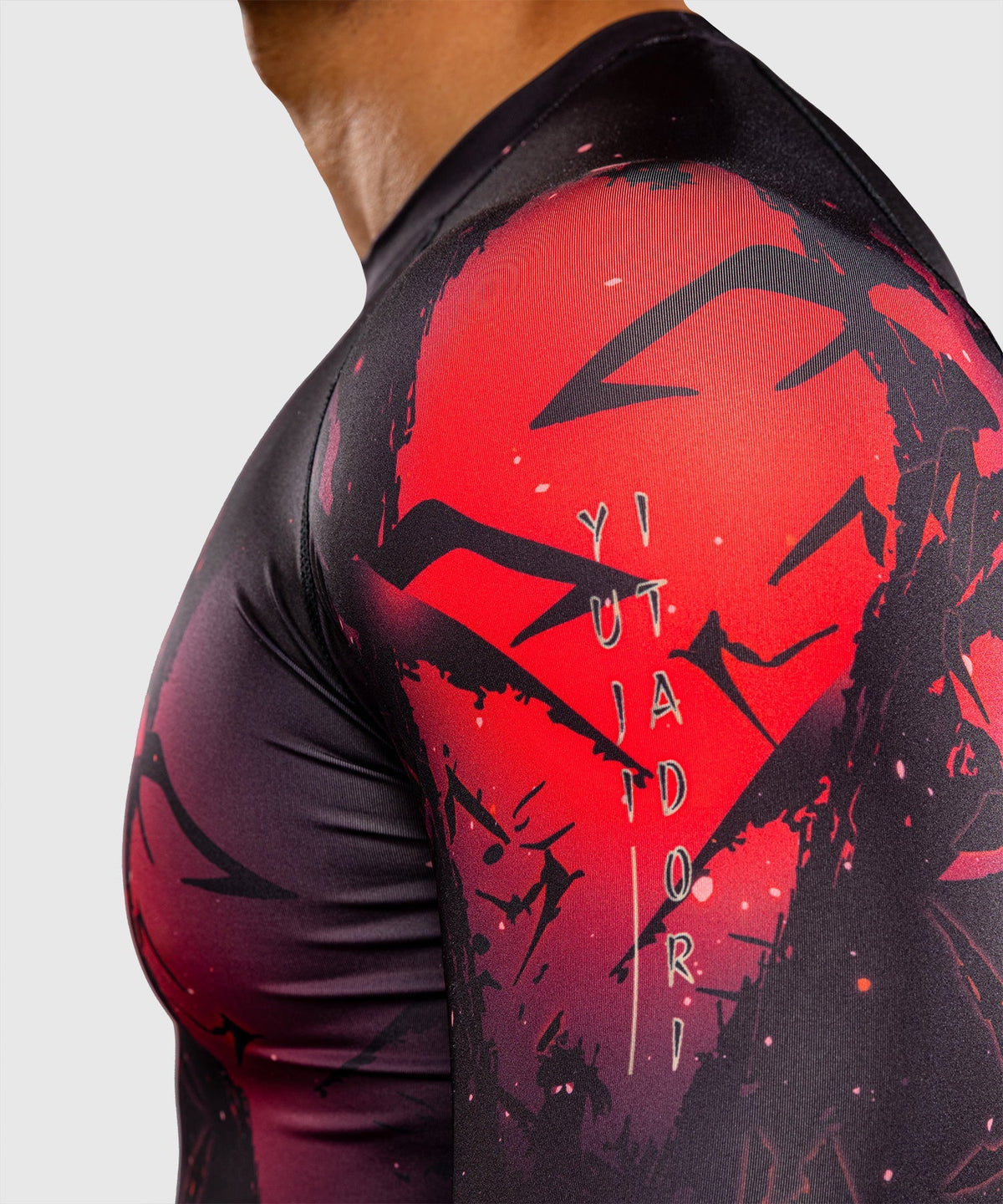 Venum Rashguard x Jujutsu Kaisen Itadori Lange Ärmel - Schwarz/Rot