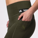 Hayabusa Leggings High Rise 3/4 Damen - Olivgrün