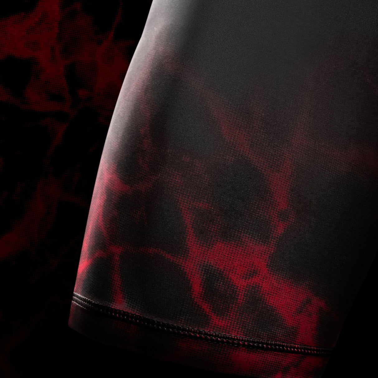 Hayabusa x UFC BJJ Kompressionsshorts - Schwarz/Rot