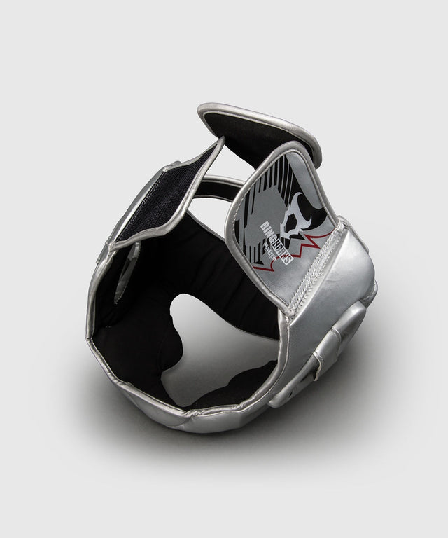Ringhorns Charger Kopfschutz Silber/Schwarz - Detail