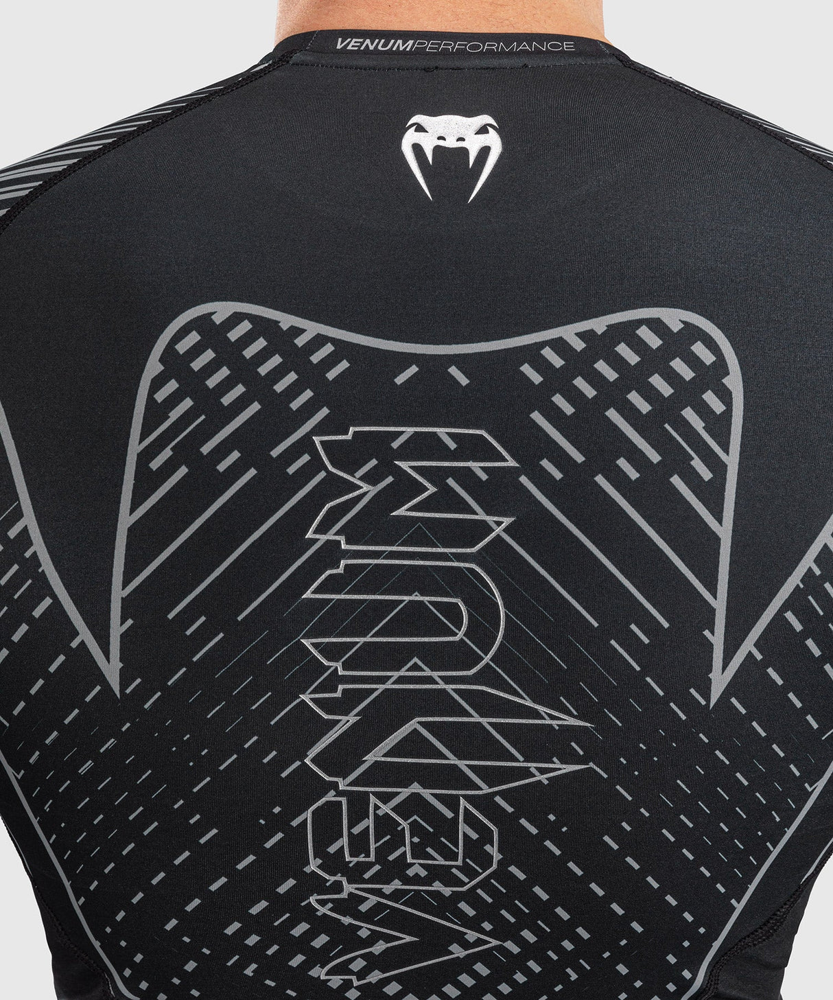 Venum Rashguard Midnight Fury Lange Mouwen - Schwarz/Grau/Silber