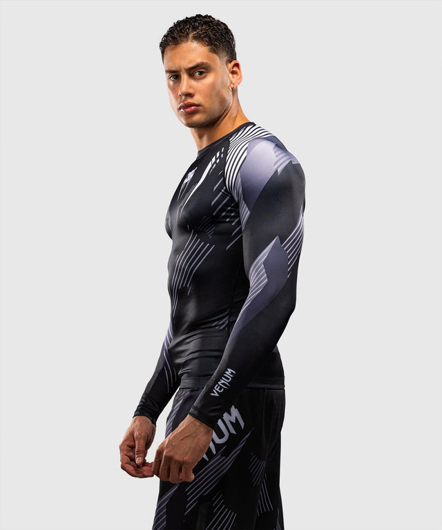 Venum Rashguard No-Gi 6.0 Lange Ärmel - Schwarz/Weiß