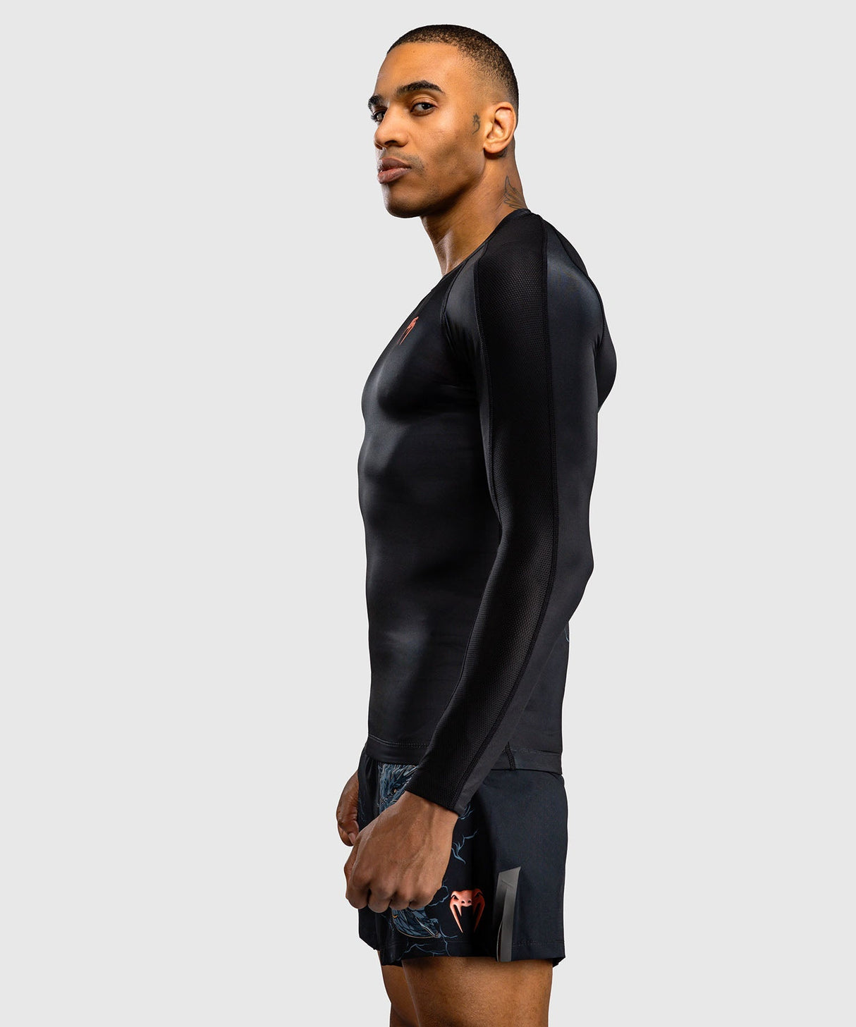 Venum Rashguard Thunder Dragon Lange Ärmel - Schwarz/Grau/Kupfer