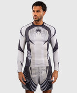 Venum Rashguard Galactic 3.0 Lange Mouwen - Offwhite/Schwarz
