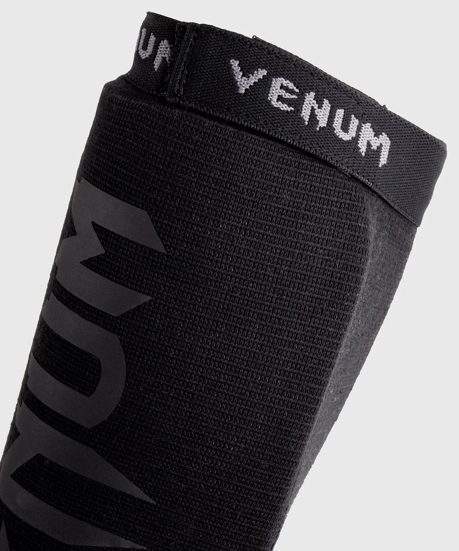 Venum Kontact Schienbeinschoner ohne Fuss – Schwarz/Schwarz