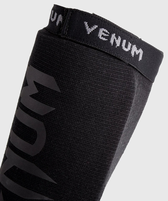 Venum Kontact Schienbeinschoner ohne Fuss – Schwarz/Schwarz