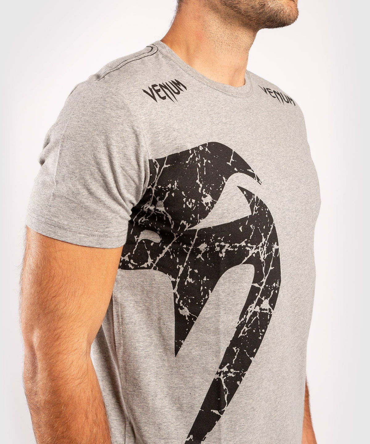 Venum T-Shirt Giant – Grau/Schwarz