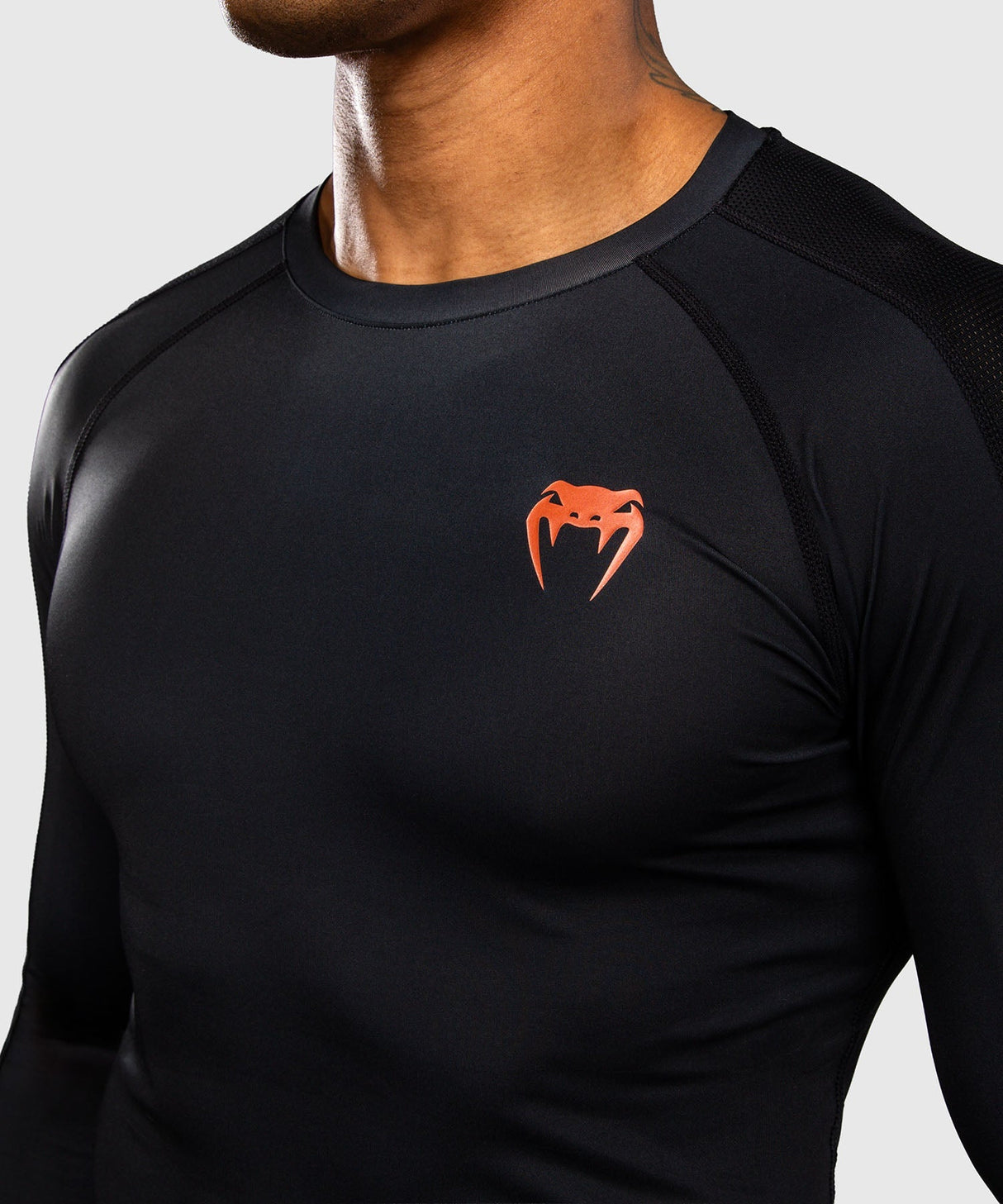 Venum Rashguard Thunder Dragon Lange Ärmel - Schwarz/Grau/Kupfer